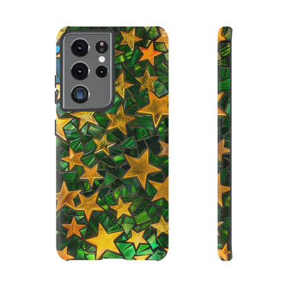 Green Celestial Stained Glass Mosaic Phone Case