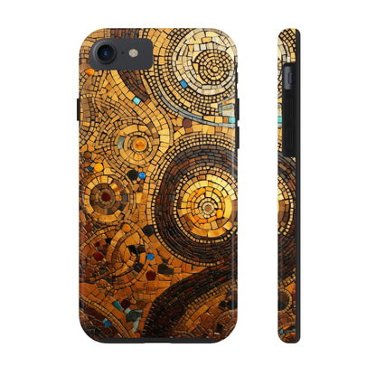 Golden Spiral Tile iPhone Case | Add Glamour and Elegance to Your Device