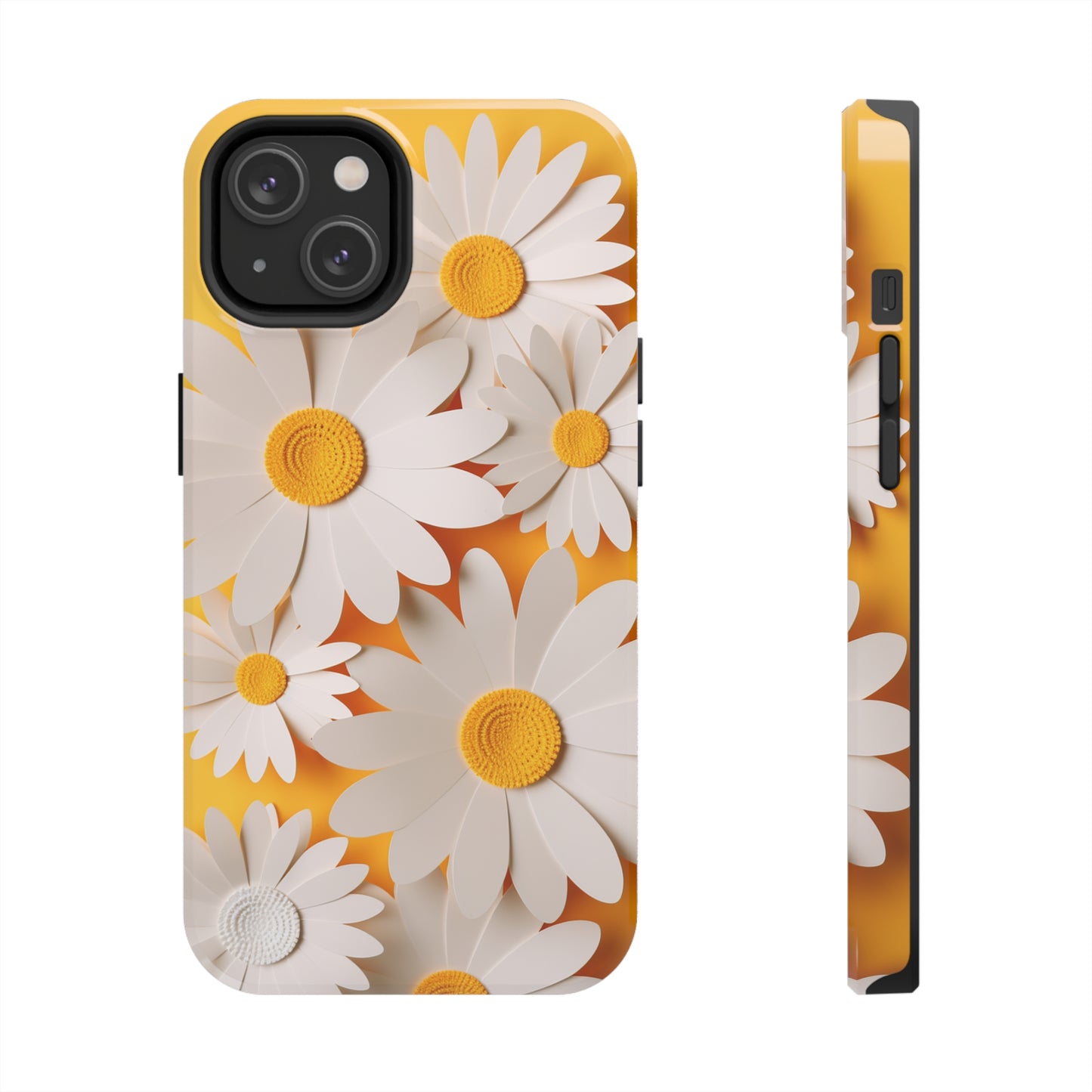 Yellow floral iPhone 14 case