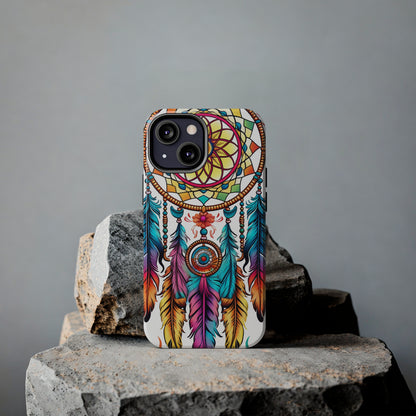 Psychedelic Native American Dreamcatcher iPhone Case | Fusion of Art and Cultural Heritage