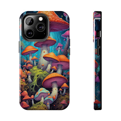 Trippy Magic Mushroom Tough iPhone Case | Embrace the Psychedelic Enchantment