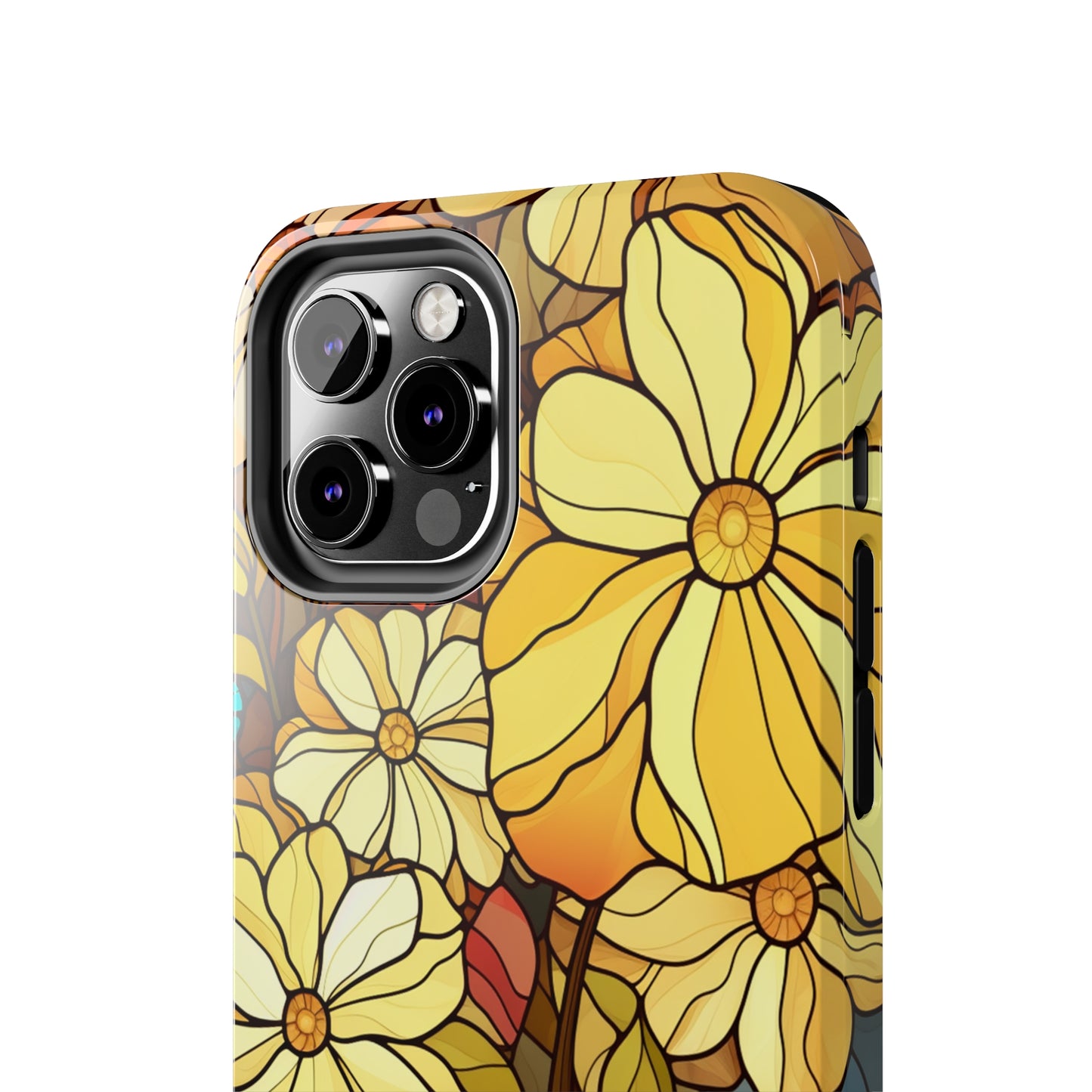 Kaleidoscopic Elegance: Stained Glass Vintage Floral iPhone Case – Timeless Beauty Illuminated