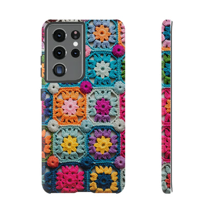 Vintage Crochet Blanket Look Phone Case