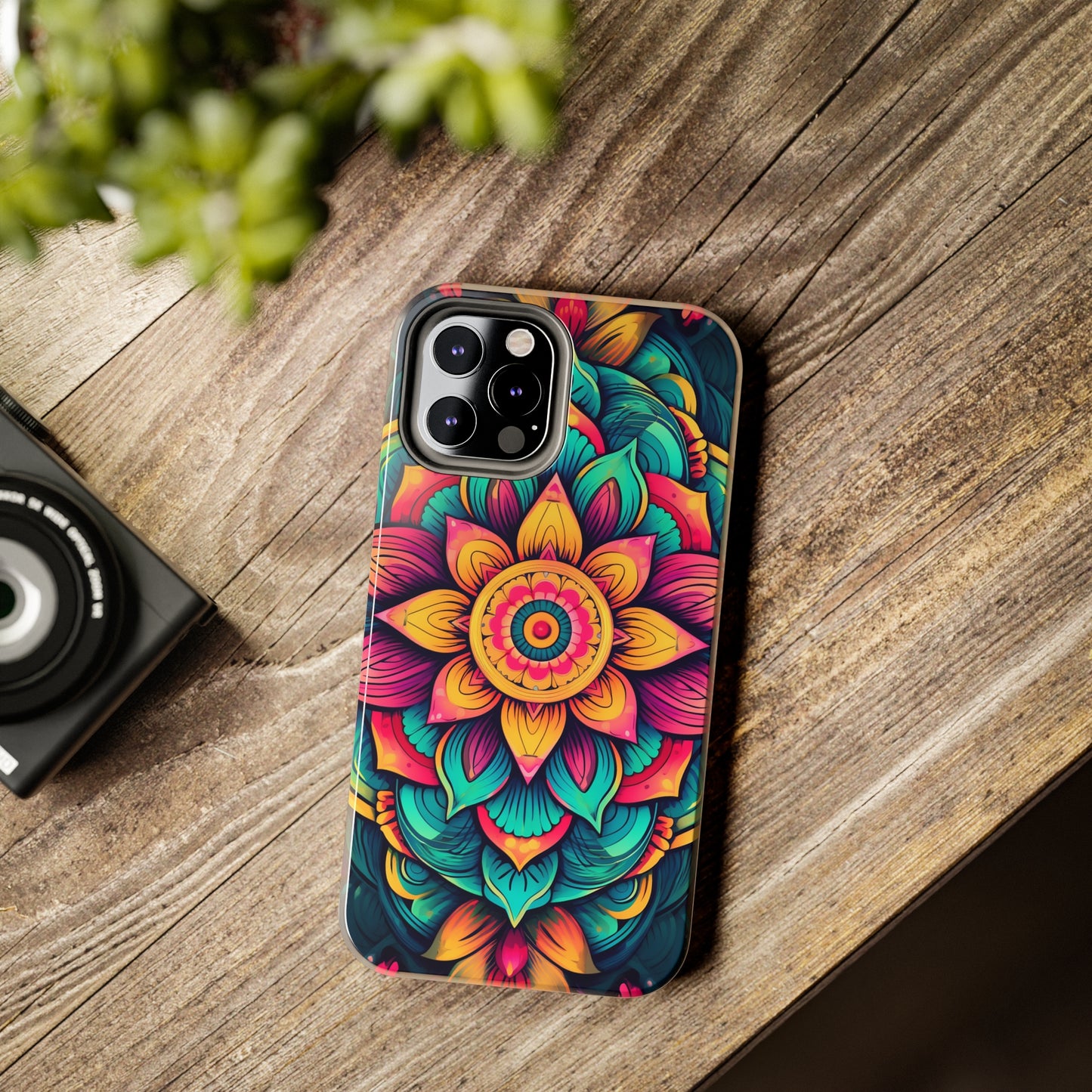 Cosmic Harmony: Rainbow Mandala | Spiritual Symmetry iPhone Case