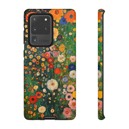 Gustav Klimt Style Flower Garden Painting Phone Case