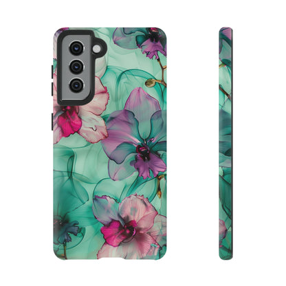 Watercolor Floral Orchids Phone Case