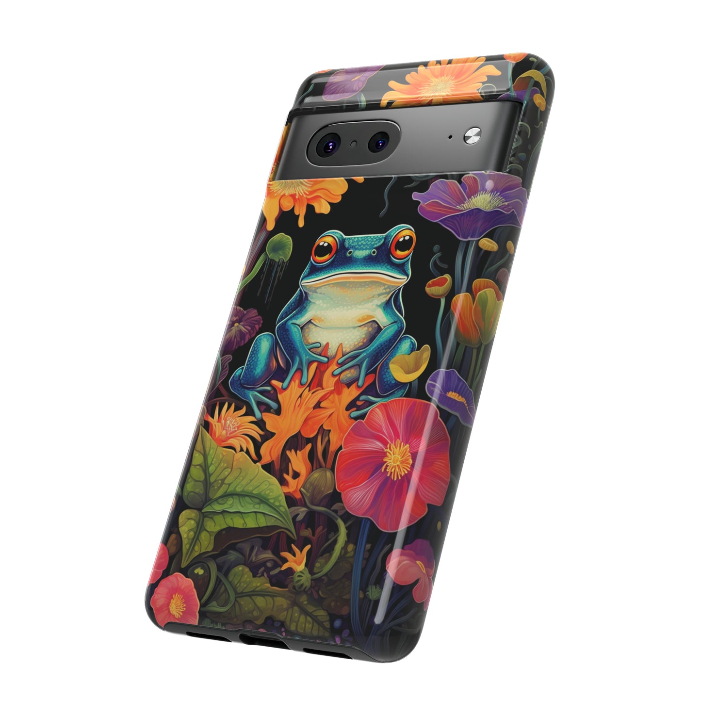 Floral Frogs Elegance Phone Case for Google Pixel, iPhone & Samsung Galaxy