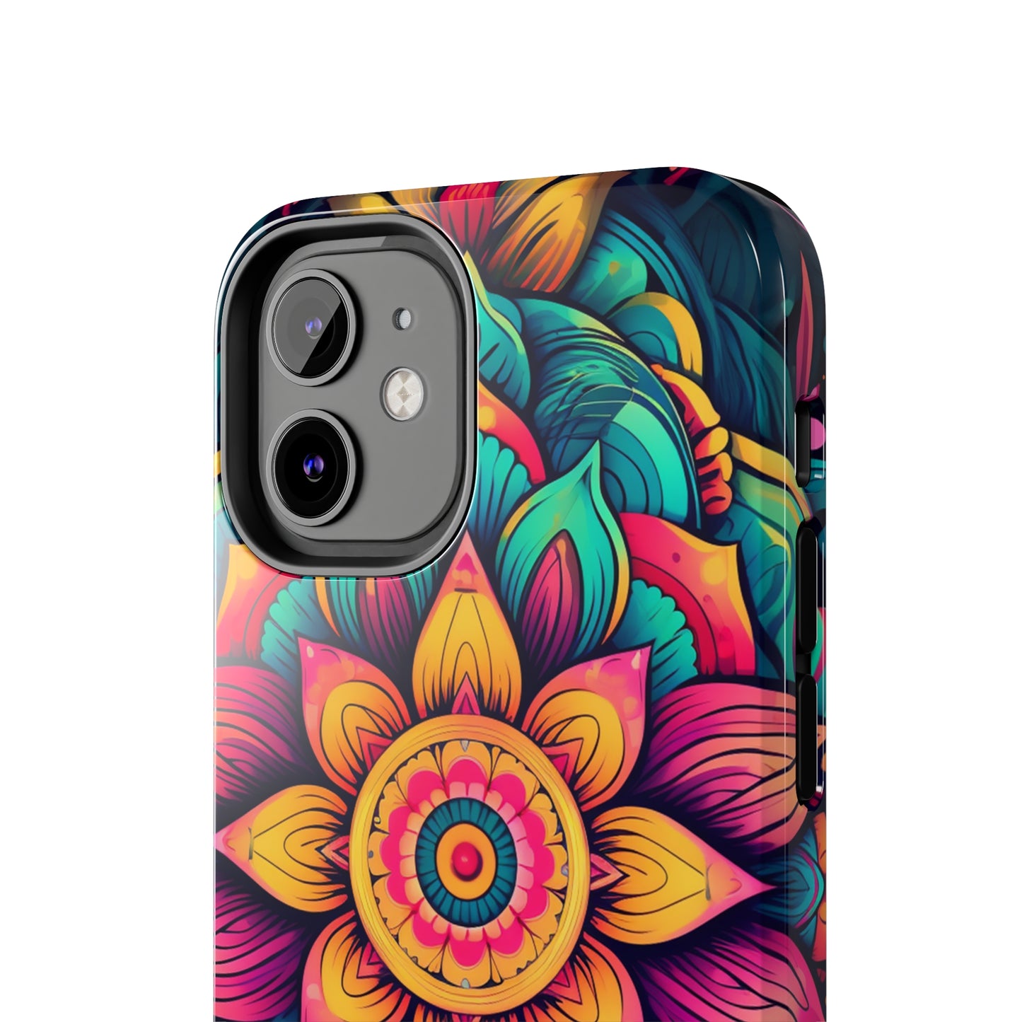 Cosmic Harmony: Rainbow Mandala | Spiritual Symmetry iPhone Case