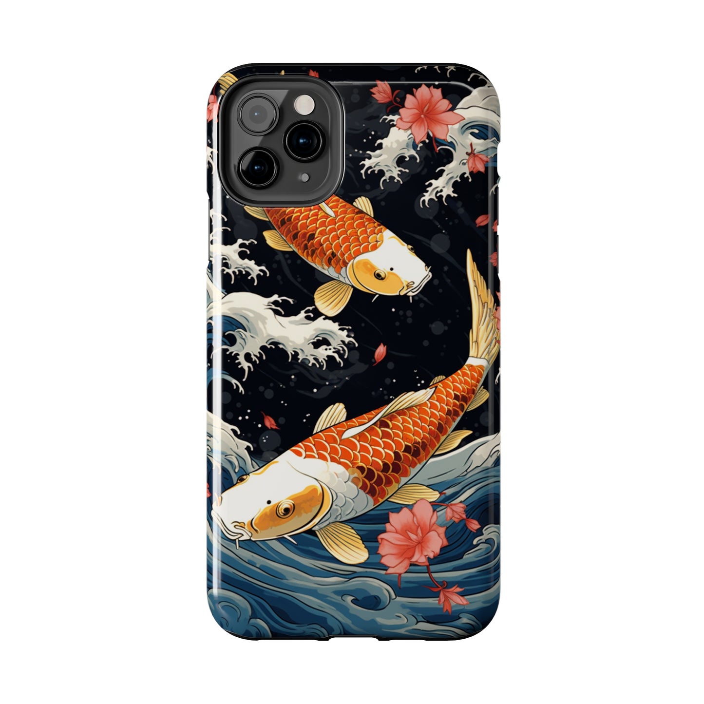 Graceful Flow: Koi Fish Inspired | Japanese Art Masterpiece iPhone Case