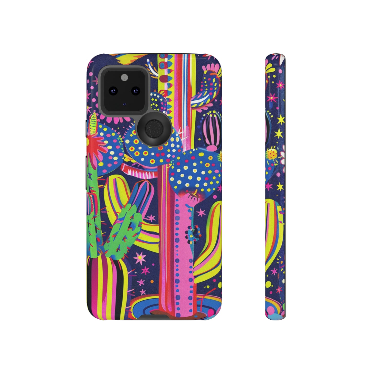 Retro 1960s Psychedelic Cactus Flowers Phone Case