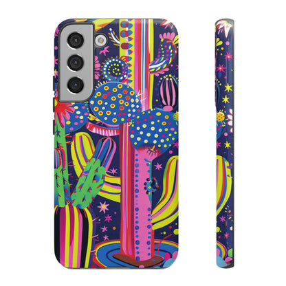 Retro 1960s Psychedelic Cactus Flowers Phone Case