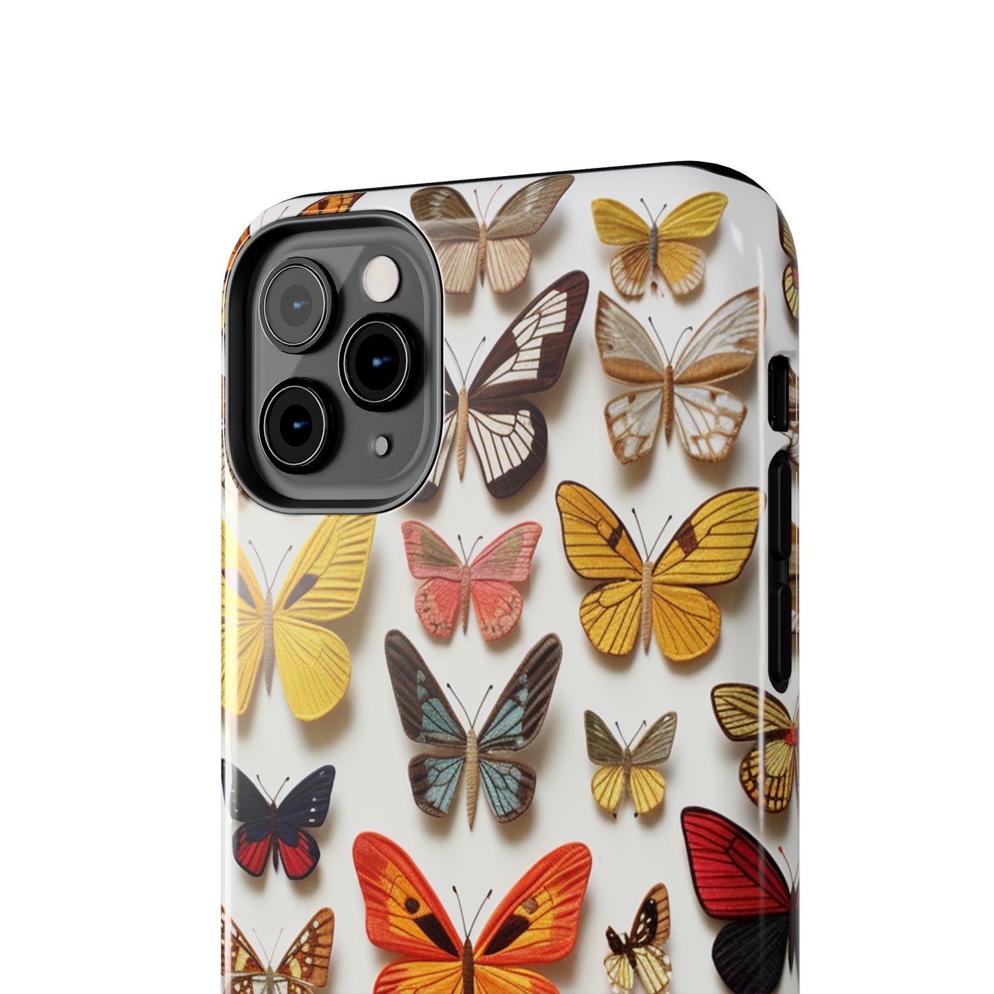 Elegant Embroidery: Delicate Butterfly iPhone Case – Crafted with Precision