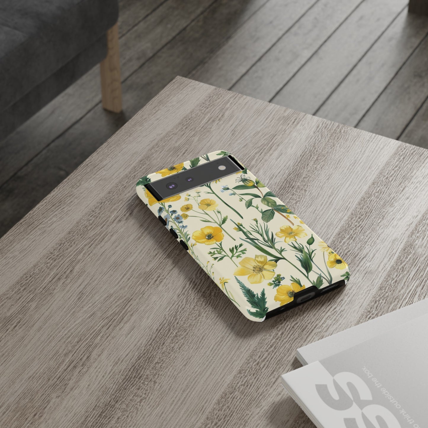 Floral Sage Yellow Wildflower Phone Case