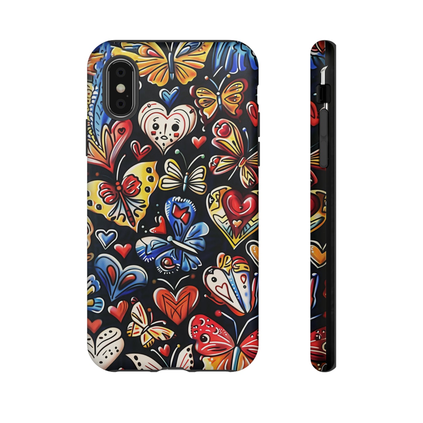 Butterfly Magic Hearts Phone Case