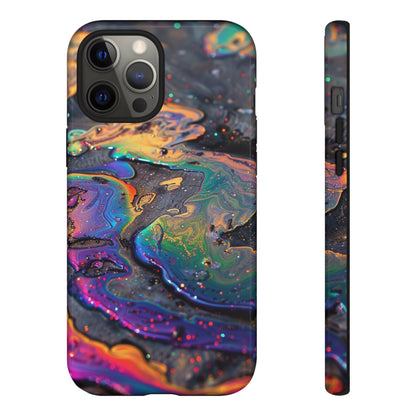 Opalescent Marbled Holographic Print Phone Case