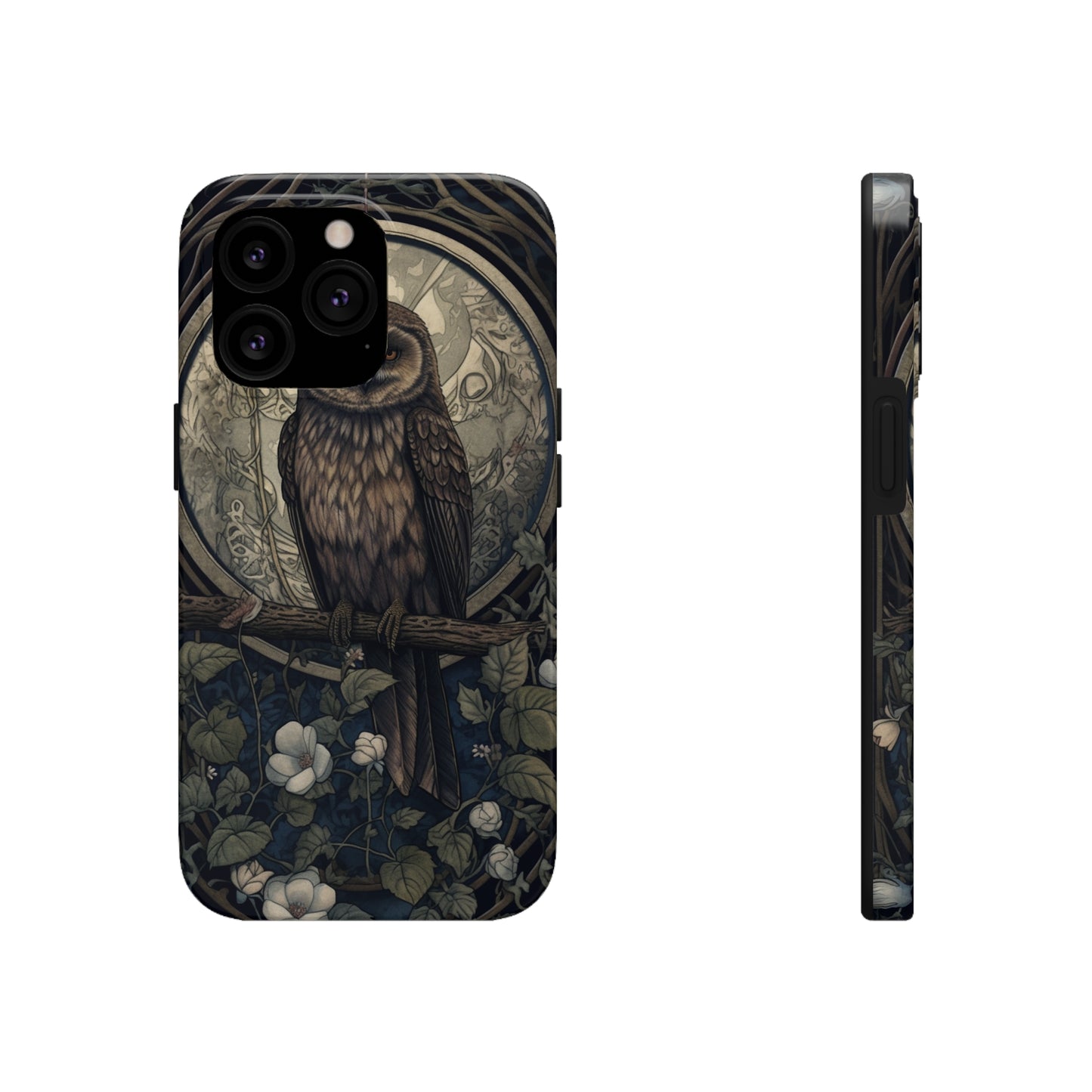 The Hermit Owl | Dark Academia Aesthetic Retro Tough iPhone Case | Embrace Mystical Vibes with Captivating Tarot Art and Reliable Protection