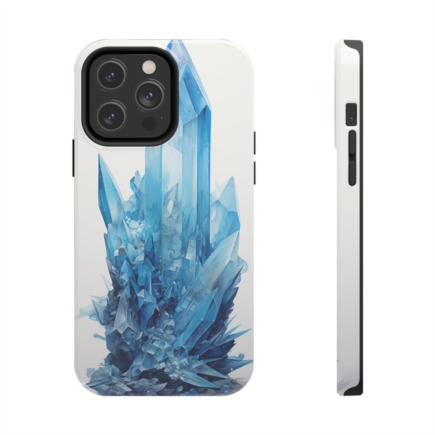 Healing Blue Crystal iPhone Case | Embrace Calmness and Serenity in a Stylish Package