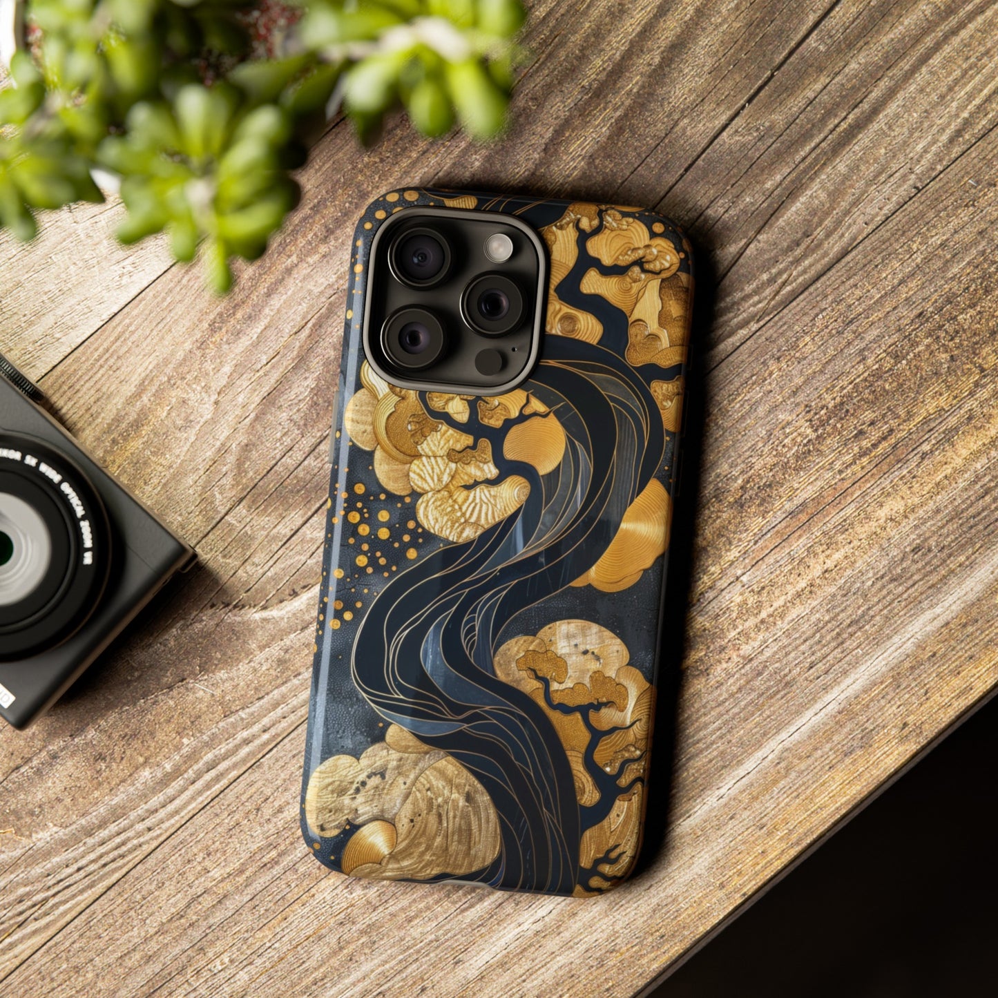 Gold and Silver Tree of Life Design Phone Case