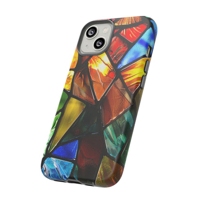 Color Explosion Abstract Stained Glass Phone Case