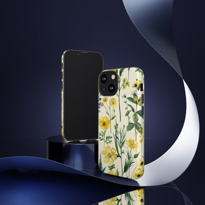 Floral Sage Yellow Wildflower Phone Case