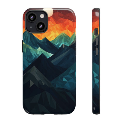 Mountain Abstract Tough Case | Embrace Nature's Beauty with a Durable Phone Case