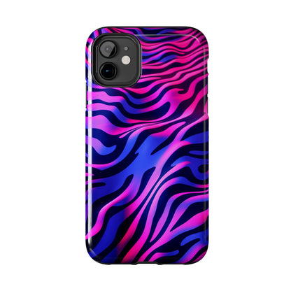 Wild Illusion: Trippy Tiger Stripes Mystique | Dynamic iPhone Case