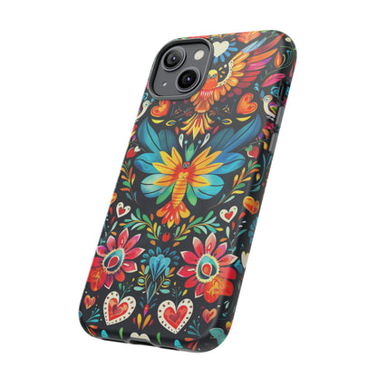 Floral Explosion Magic Hearts Phone Case