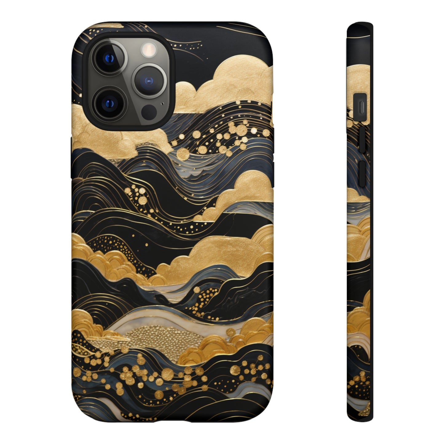 Chiyogami Mountains Tough Phone Case fits Galaxy S23 S22 S21 S20 Plus Ultra | Iphone 14 13 12 11 8 Pro Max Mini | Pixel 7 6 Pro 5 | Japanese