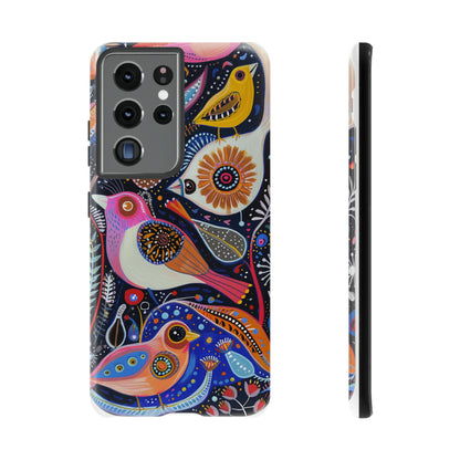 Mexican Style Bird Painting Phone Case