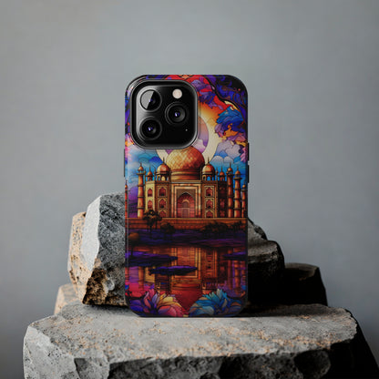 Taj Mahal Silhouette iPhone Case | Royal Elegance for Models 11 through 14 Pro Max