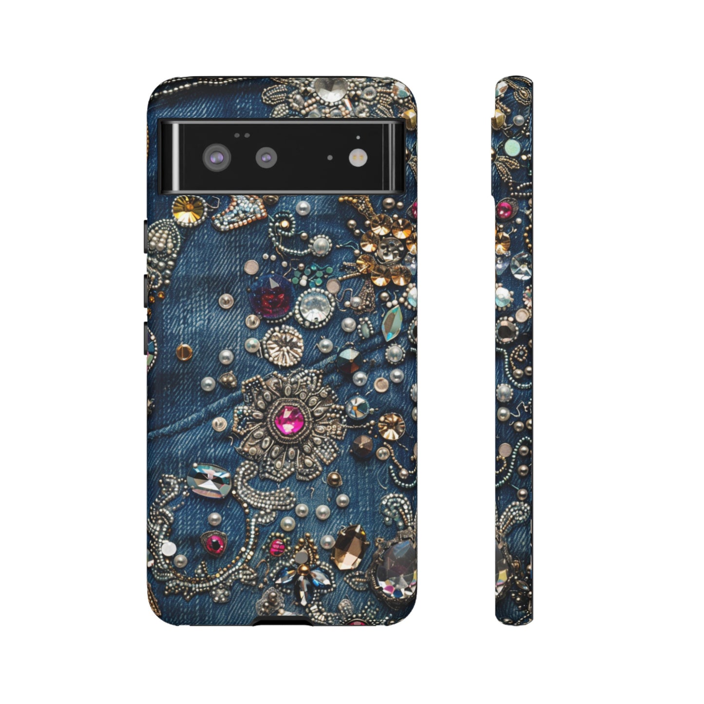 Blue Jean Queen Rhinestone Bling Phone Case