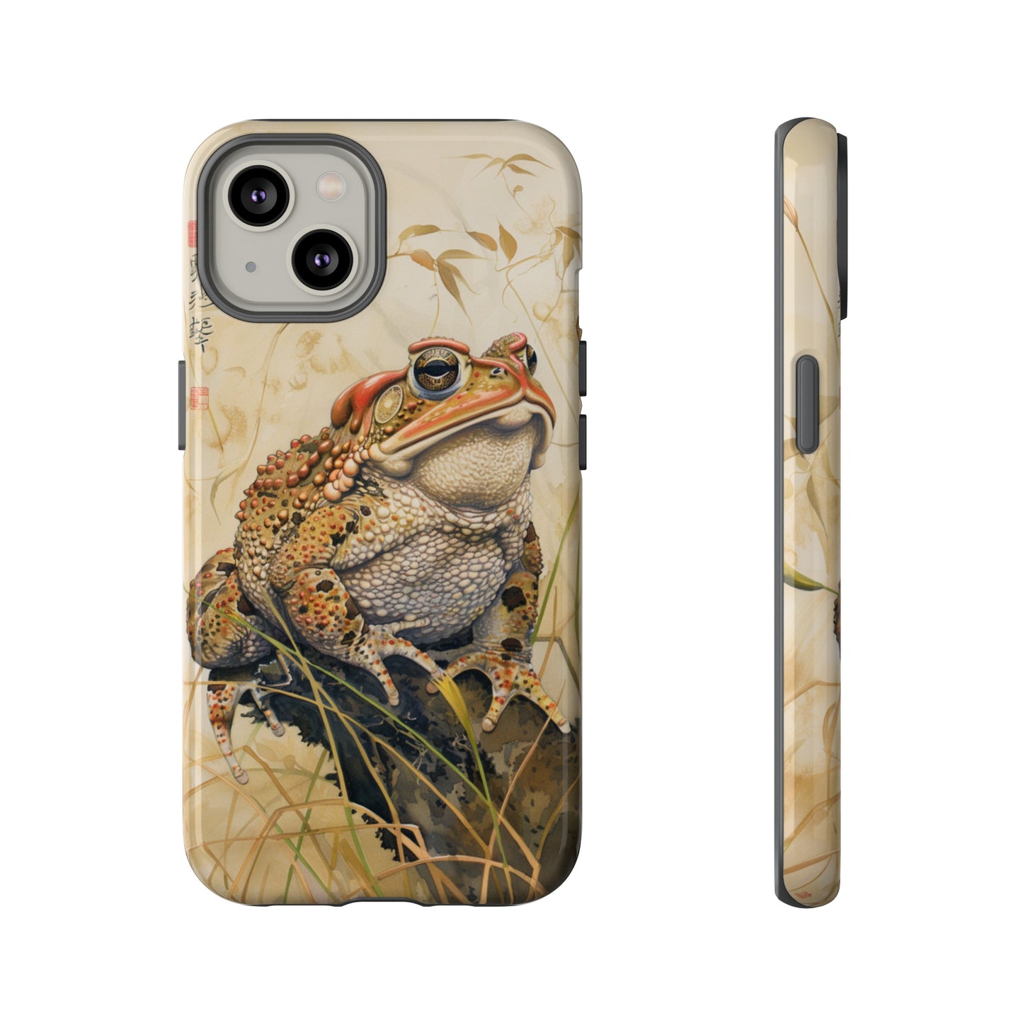 Toad on a Branch Japanese Style Art Painting Phone Case