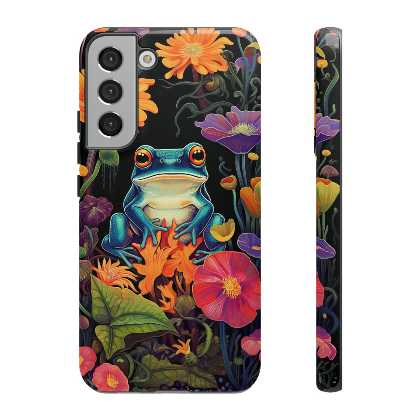 Floral Frogs Elegance Phone Case for Google Pixel, iPhone & Samsung Galaxy