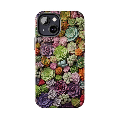 Succulent Desert Cactus Floral iPhone Case | Embrace the Beauty of Arid Elegance