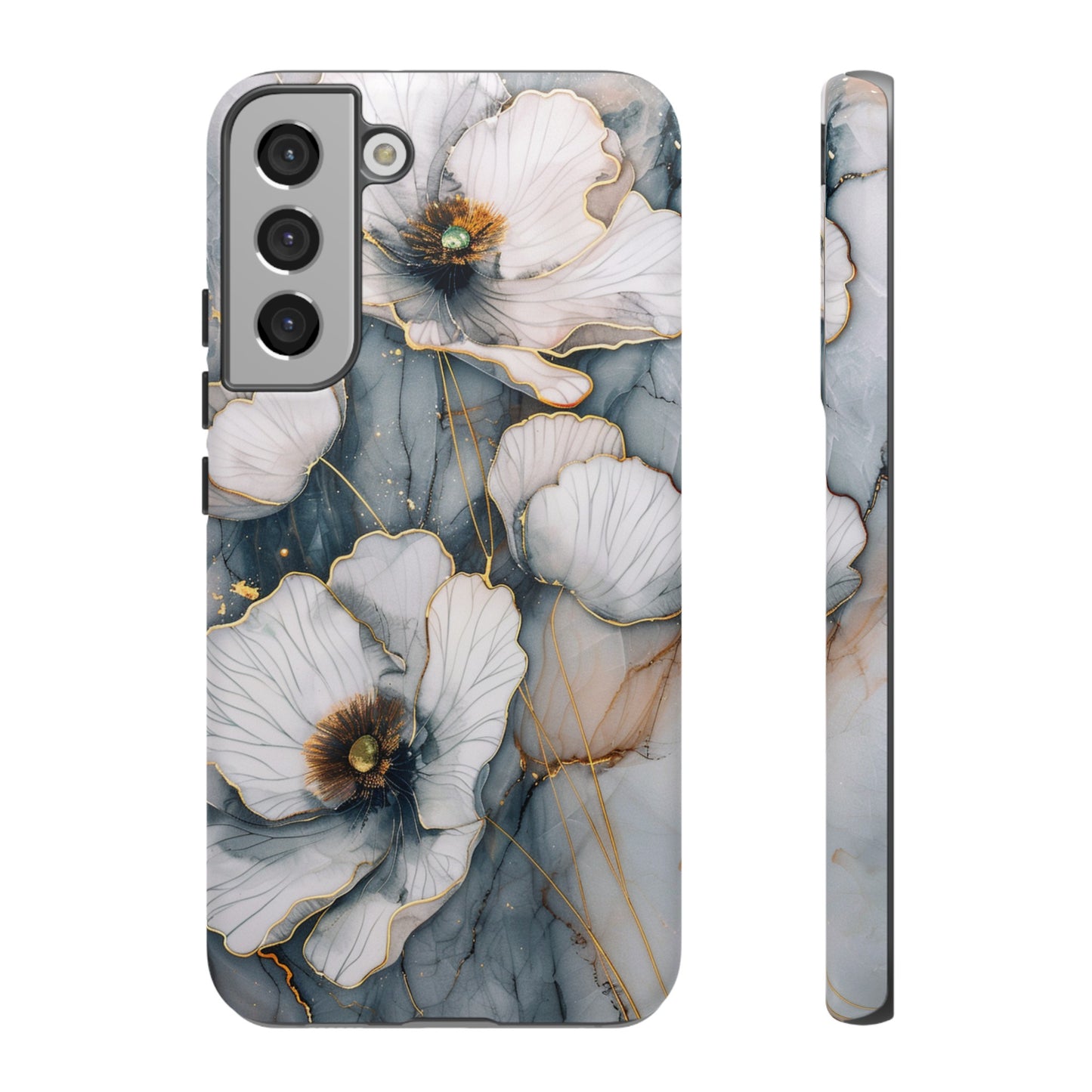 Flowers and Gold Phone Case