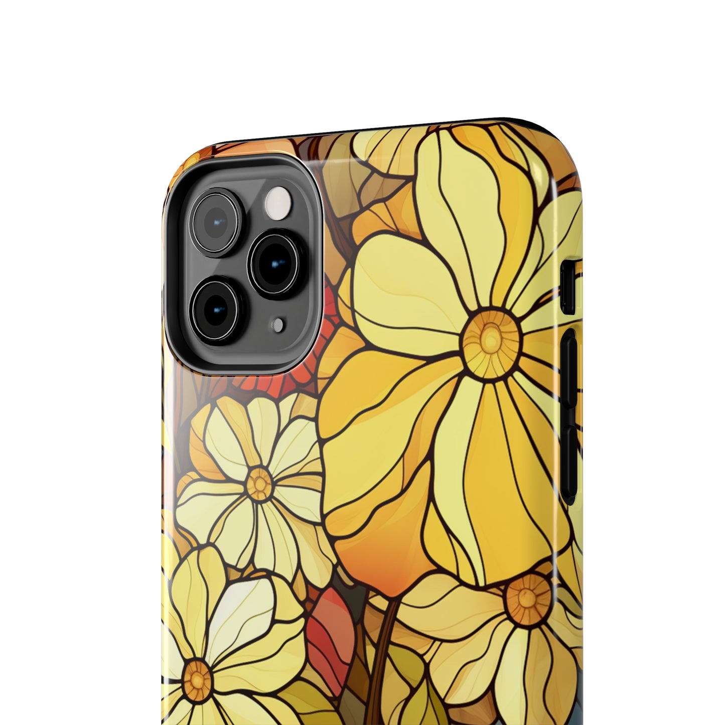 Kaleidoscopic Elegance: Stained Glass Vintage Floral iPhone Case – Timeless Beauty Illuminated