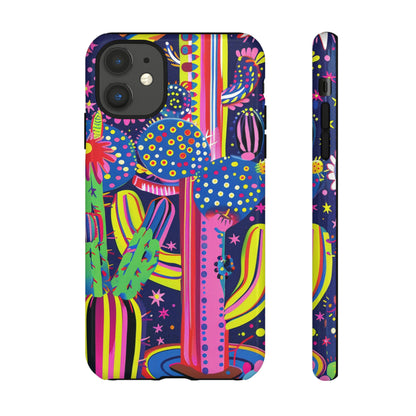 Retro 1960s Psychedelic Cactus Flowers Phone Case