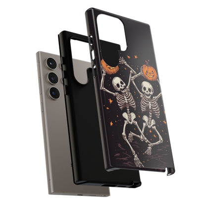 Dancing Skeletons with Jack-o'-Lanterns Phone Cover