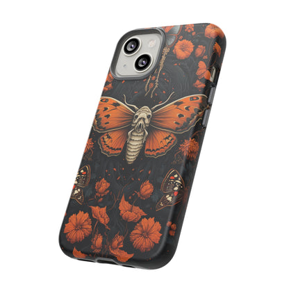 Eerie Elegance Halloween Goth Moth Phone Cover