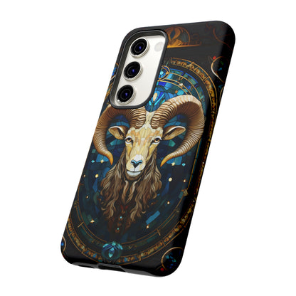 Aries Astrology Stained Glass Design Phone Case