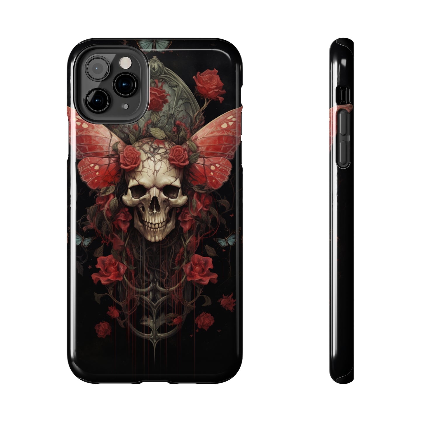 Deadhead Moth Gothic Dark Academia iPhone Case | Embrace Mysterious Elegance