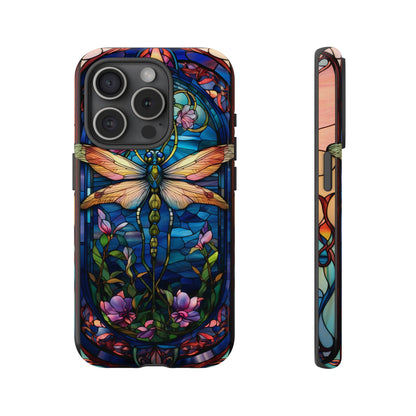 Art Nouveau Stained Glass Dragonfly Phone Case