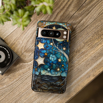 Boho Starry Night Stained Glass Artistry Phone Cover