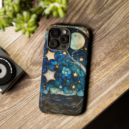 Boho Starry Night Stained Glass Artistry Phone Cover