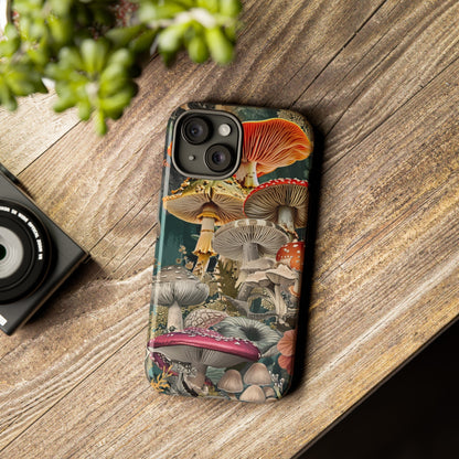 Vintage Illustration Mushroom Collage Phone Case