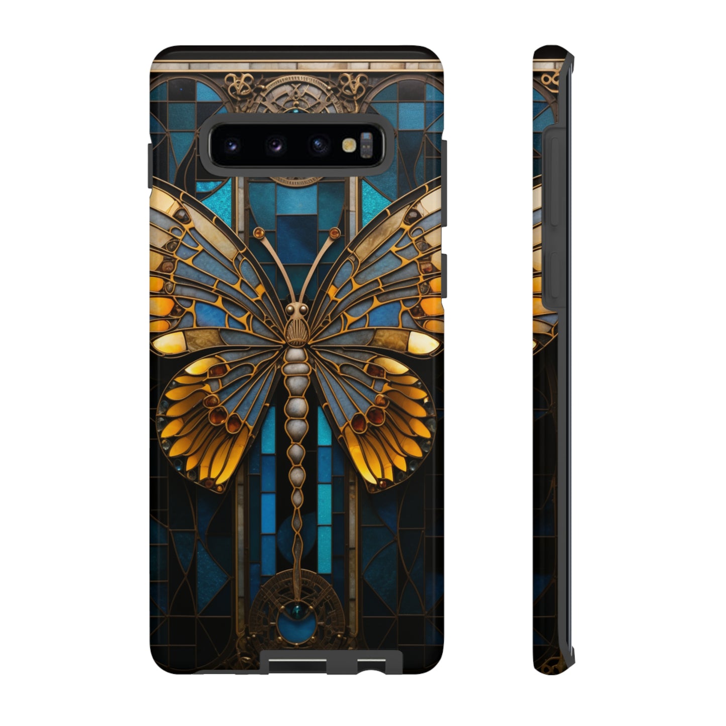 Stained Glass iPhone Butterfly Floral Aesthetic Art Nouveau