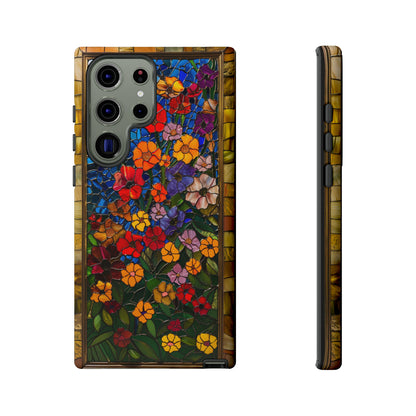 Gustav Klimt Style Flower Garden Painting Phone Case for iPhone 15, 14, Pro Max, 13, 12 & Samsung Galaxy S23, S22, S21, Google Pixel