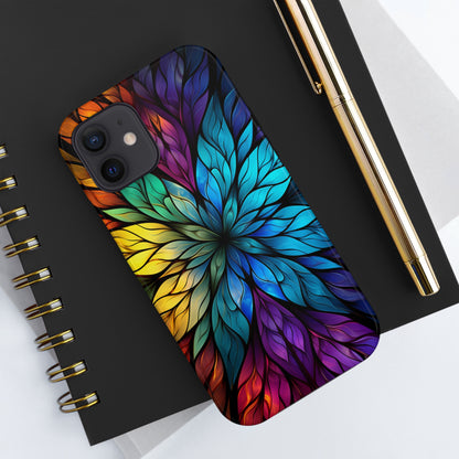 Trippy Psychedelic Colorful Flowers Floral Aesthetic Phone Case