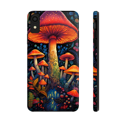 Trippy Magic Mushroom Tough iPhone Case | Psychedelic Art Phone Cover