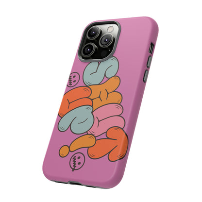 Shut Up Phone Case | Warm Retro Psychedelic Colors | For iPhone, Pixel, Samsung